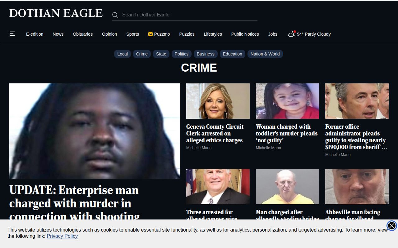 Houston County arrest and court news in the Dothan Eagle