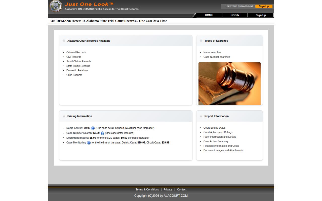 Houston County warrant case search through Alabama courts